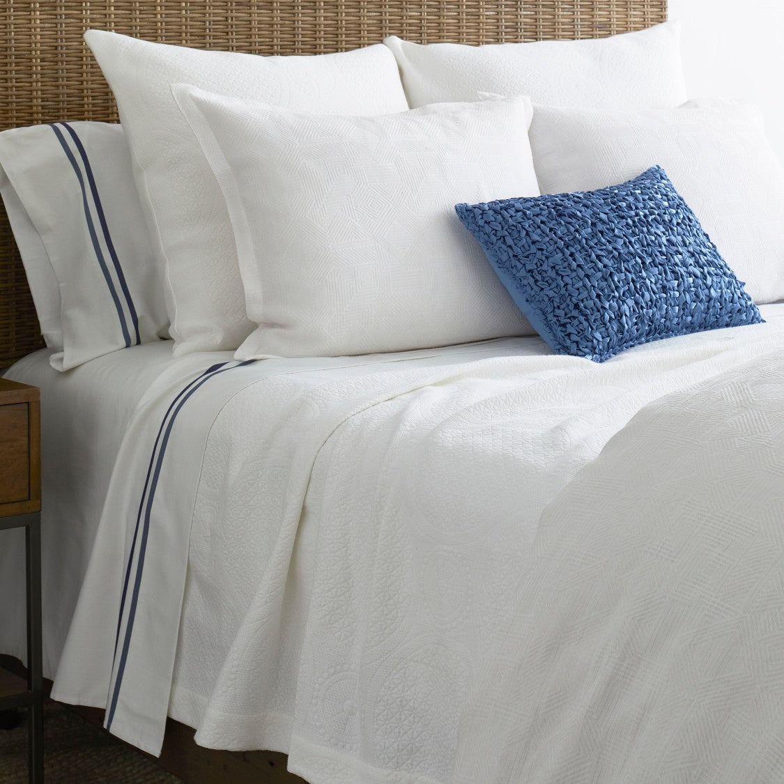 Ann Gish Great Hall Coverlet Set - Bone