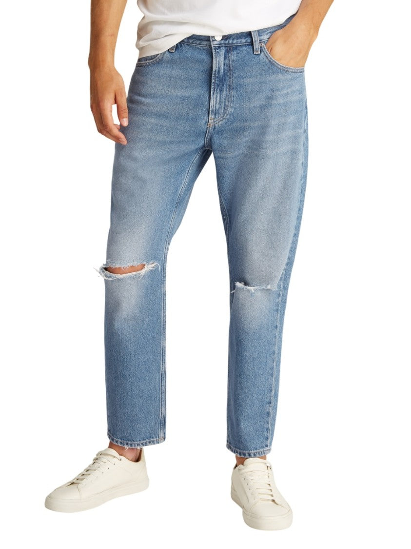Calvin Klein High-Waisted Relaxed Fit Cotton Denim Jeans