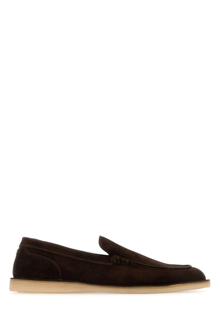 Dolce & Gabbana Chocolate Suede New Florio Loafers
