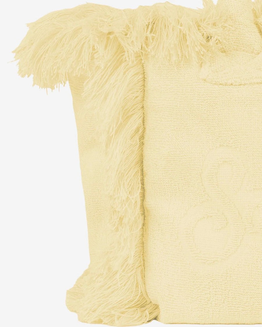 Mc2 Saint Barth Terry Cloth Colette Bag With Embossed Logo And Adjustable Strap