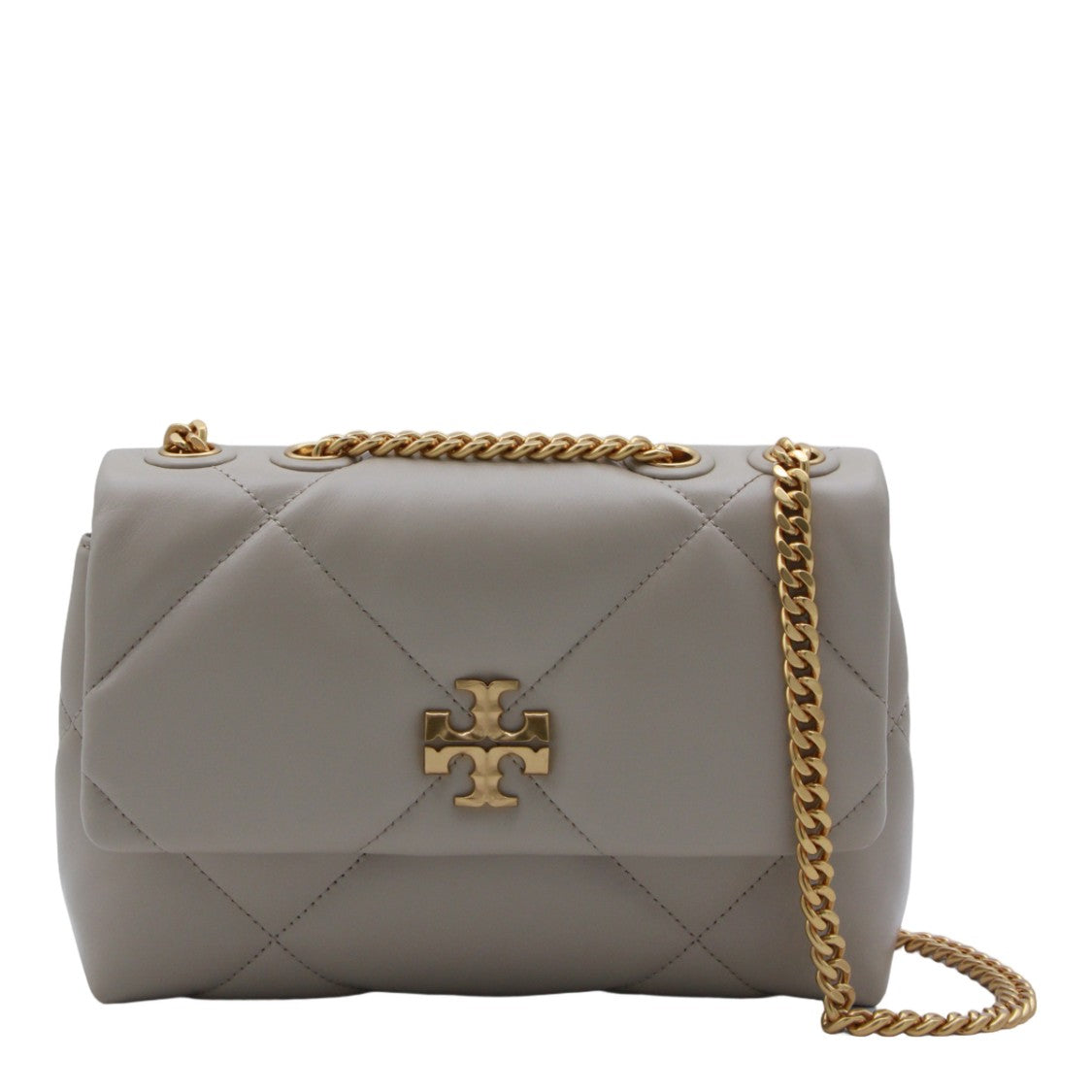 Tory Burch Quilted Rectangular Bag With Gold-Tone Logo Emblem