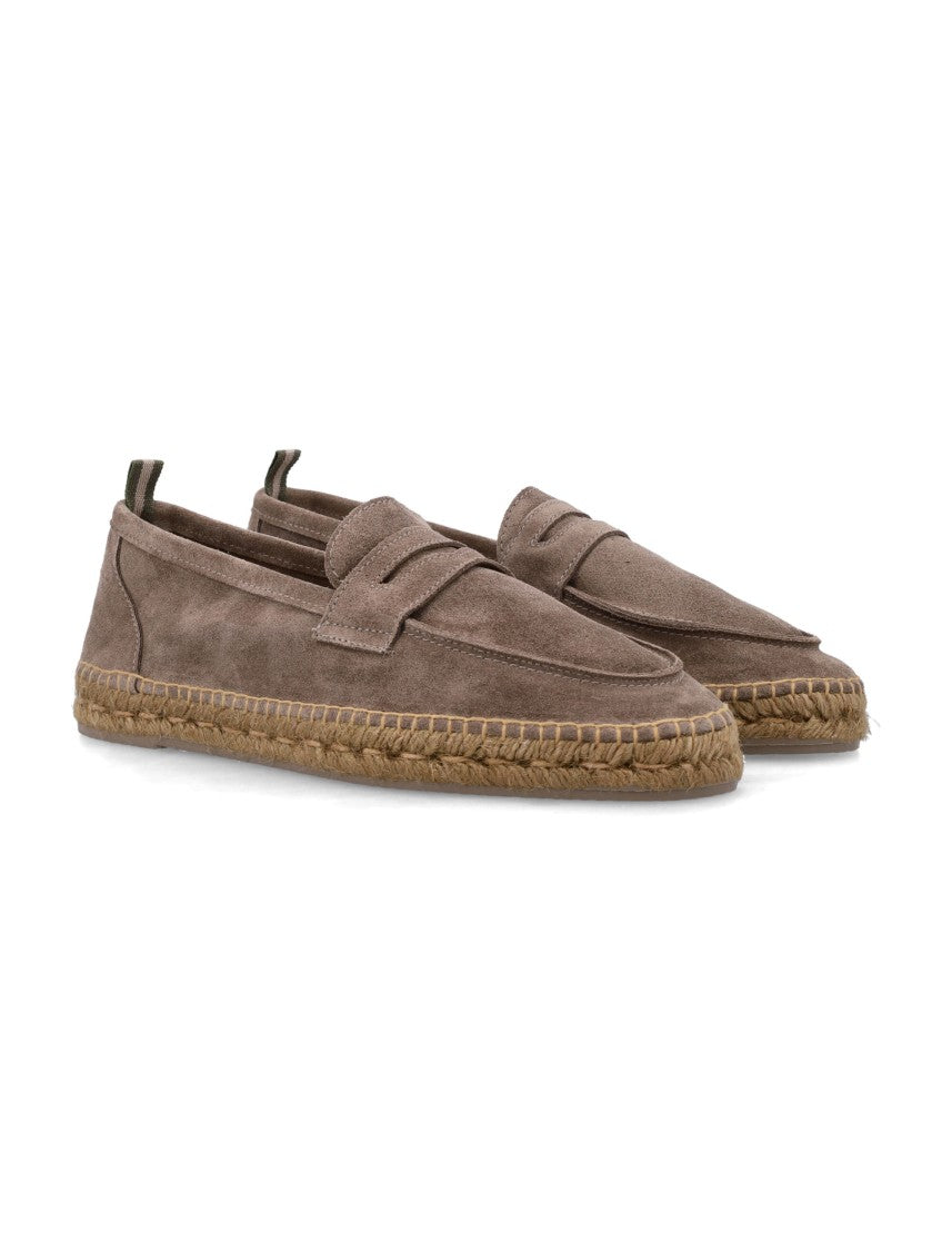 Castaner Refined Suede Leather Espadrillas With Almond Toe