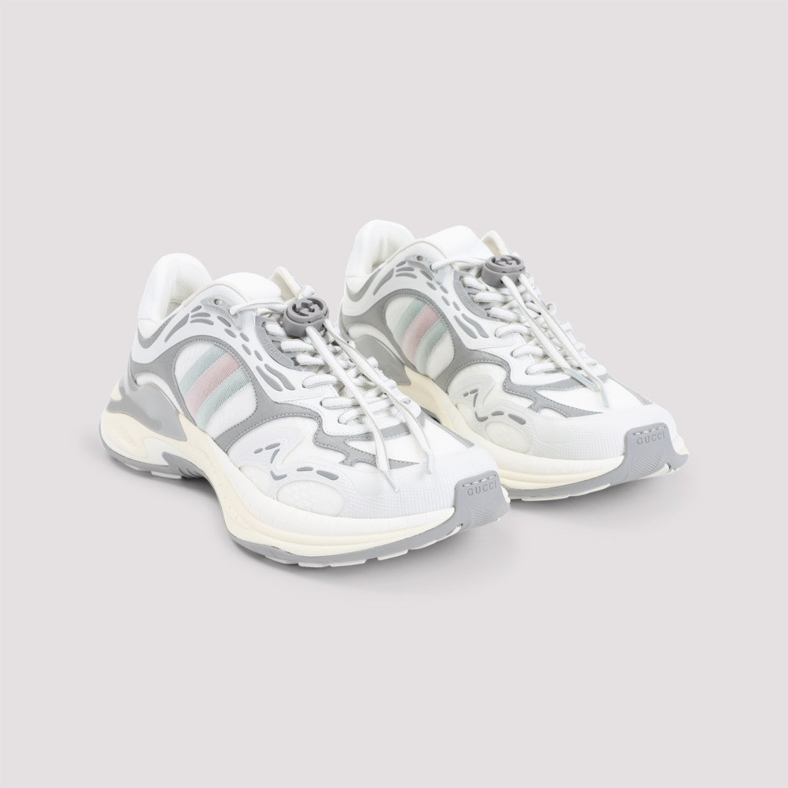 Gucci Multicolour Leather And Mesh Sneakers