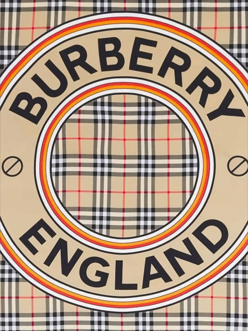 Burberry Silk Scarf With Classic Check Pattern