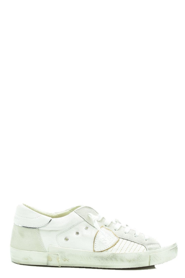 Philippe Model Multicolor Leather Low-Top Sneakers Suede Accents