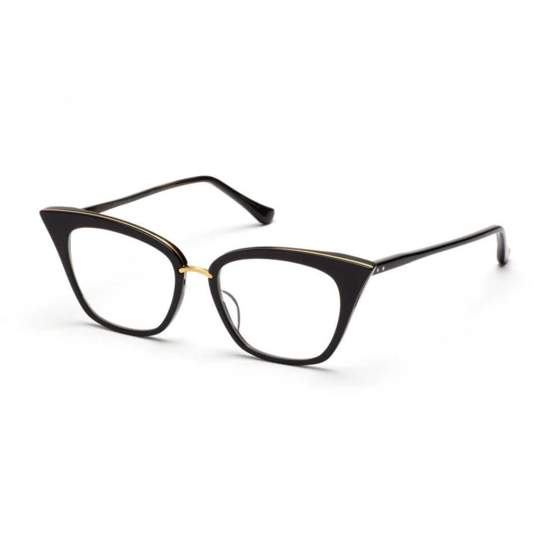 Dita Rebella Bold Cat-Eye Eyeglasses With Gold Accents