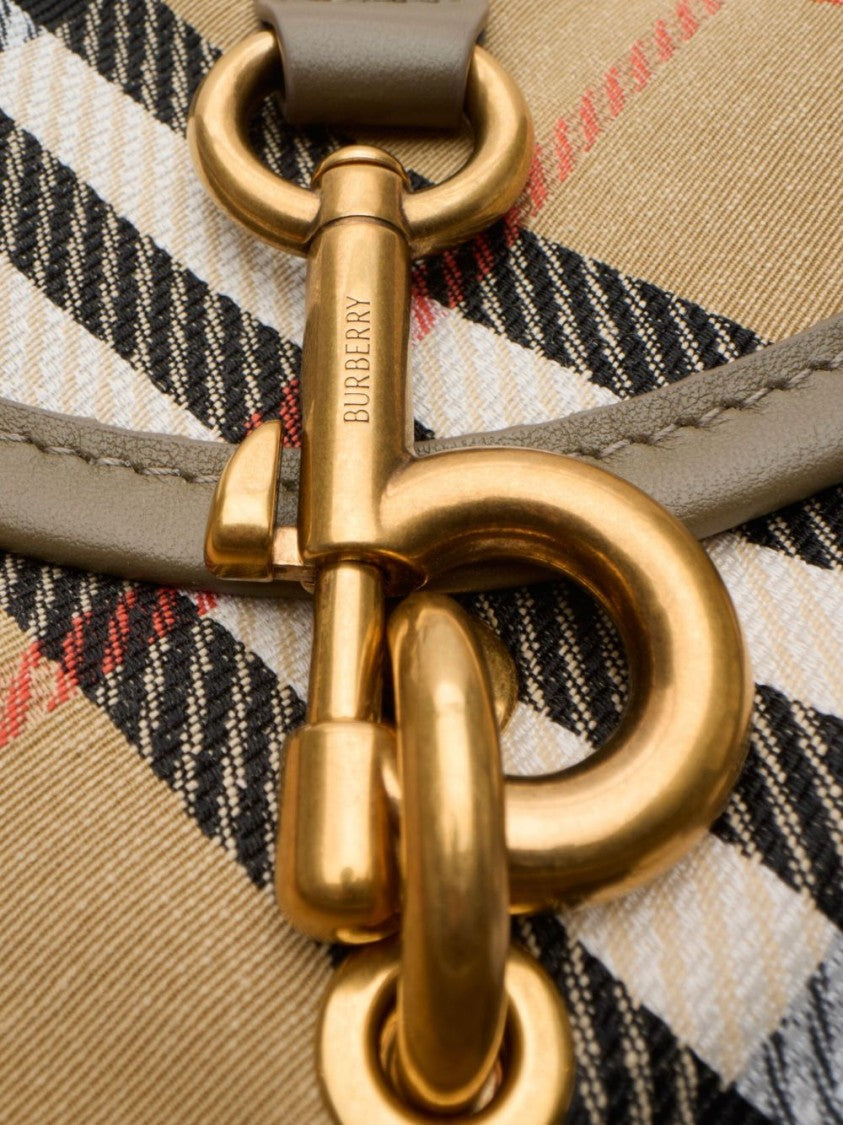 Burberry Checkered Pattern Handbag