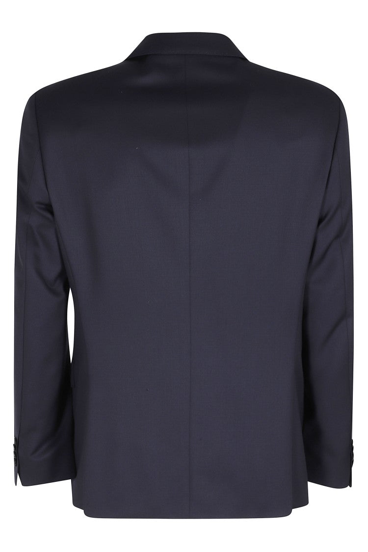 Boss Dark Blue H Huge B1 Slim Fit Single-Breasted Wool Blazer