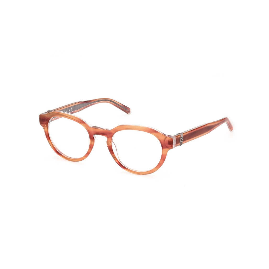 Guess Gu50083 50053 Translucent Amber Frame Eyeglasses