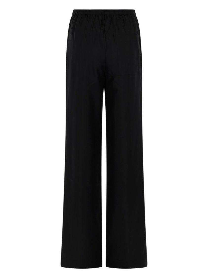 Loulou De Saison Alera Silk Loose Wide-Leg Pants