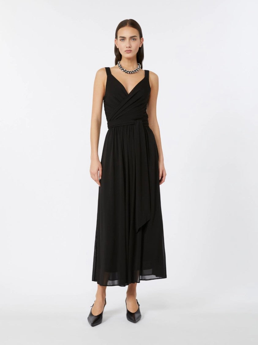 Max Mara Midi Dress With Deep V-Neckline