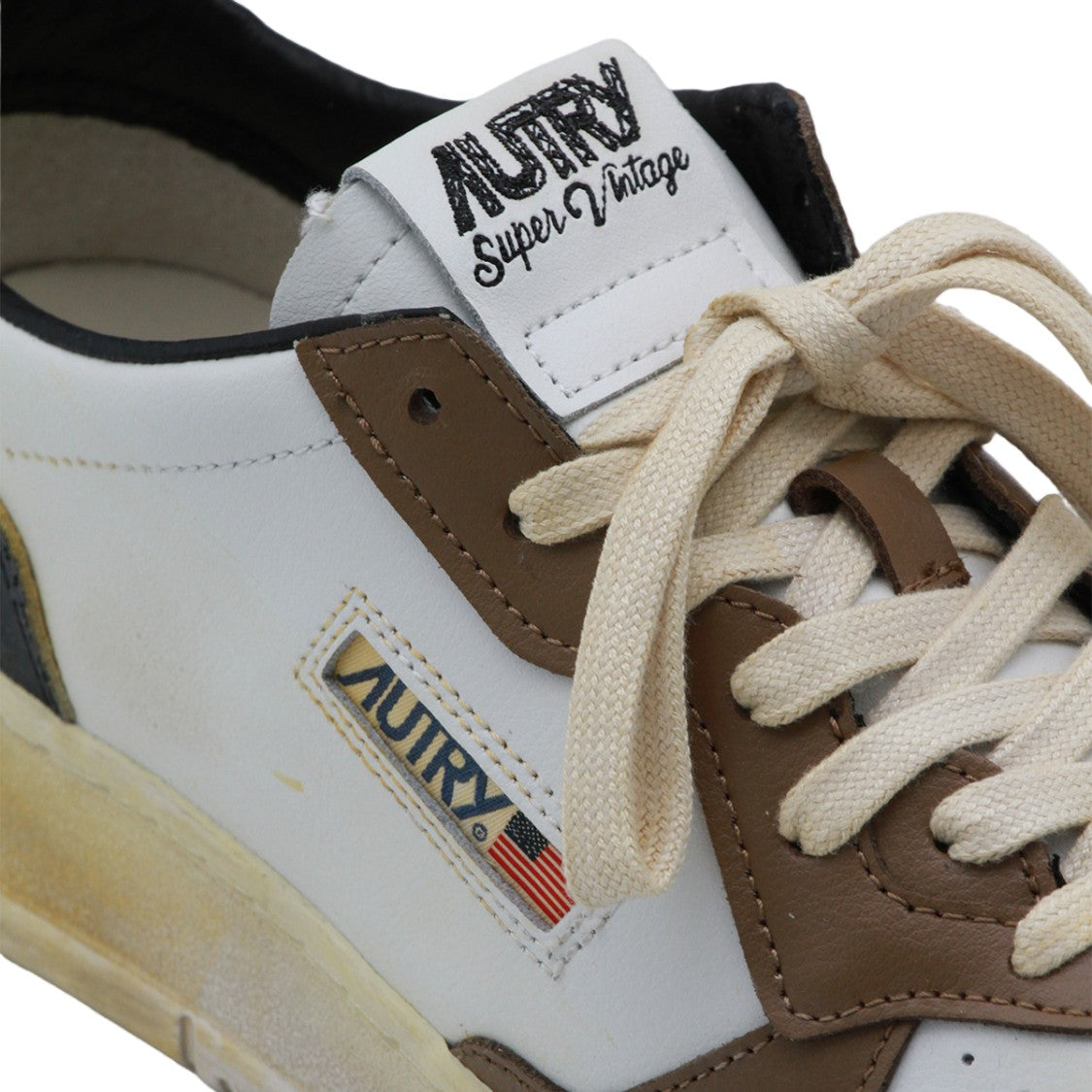 Autry Vintage Perforated Detail Sneakers