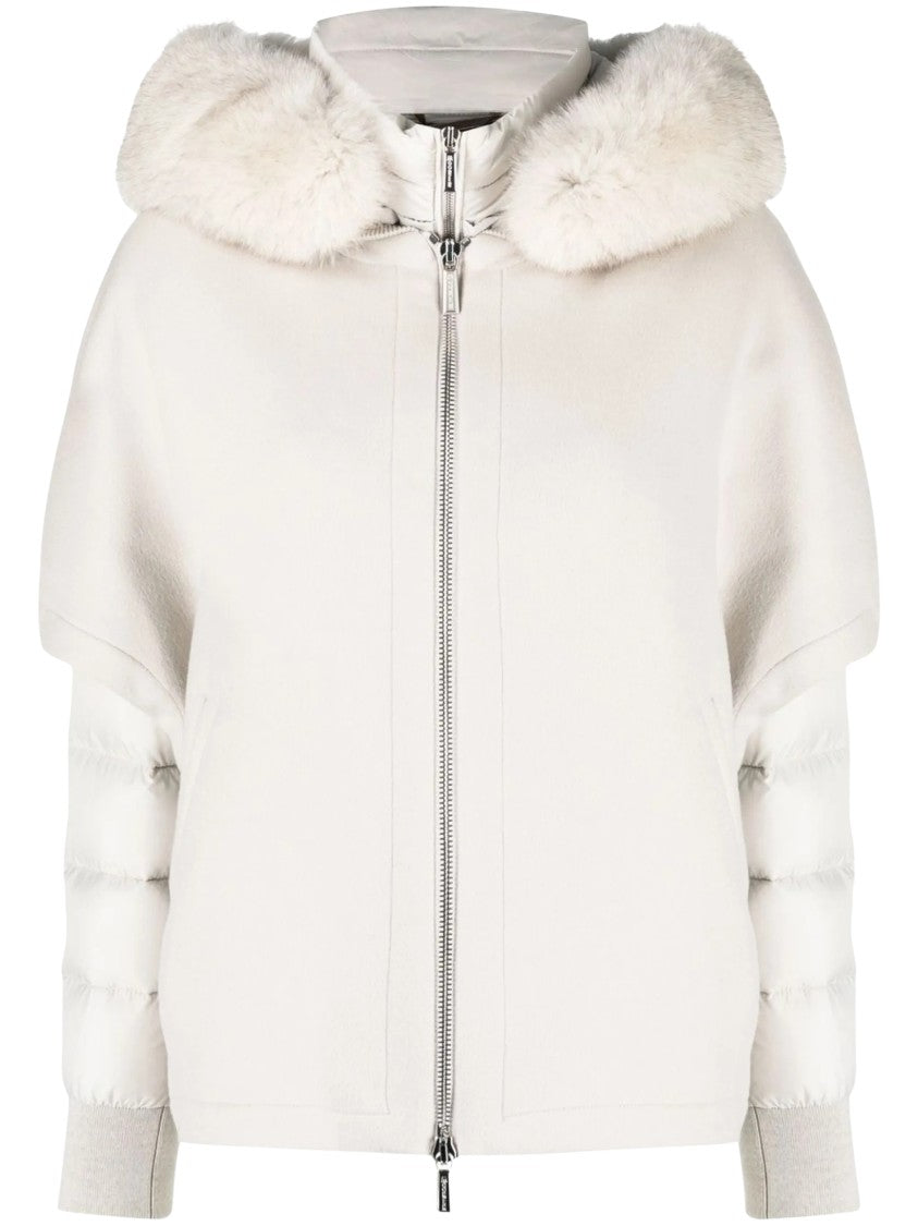 Moorer Pegaso Cwr Light Beige Virgin Wool-Blend Jacket