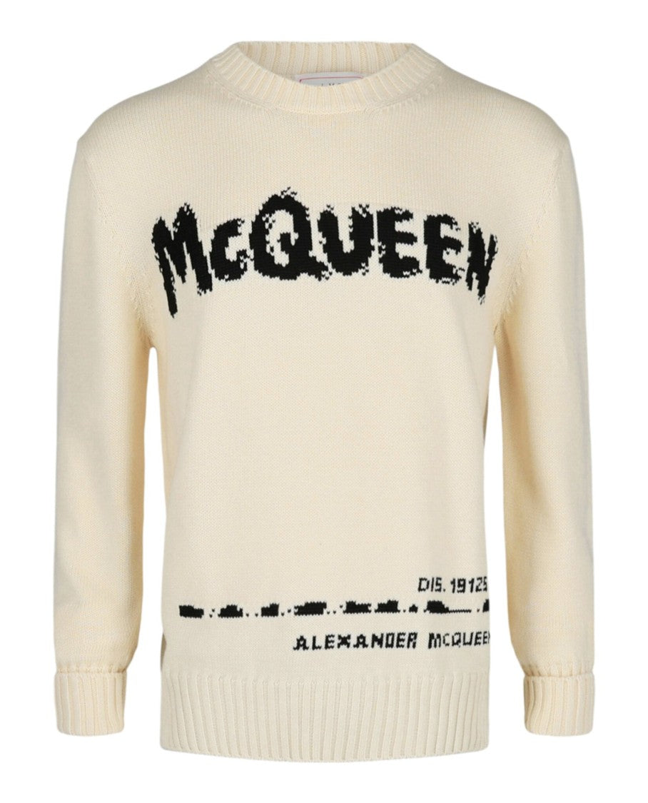 Alexander Mcqueen Logo Crewneck Sweater