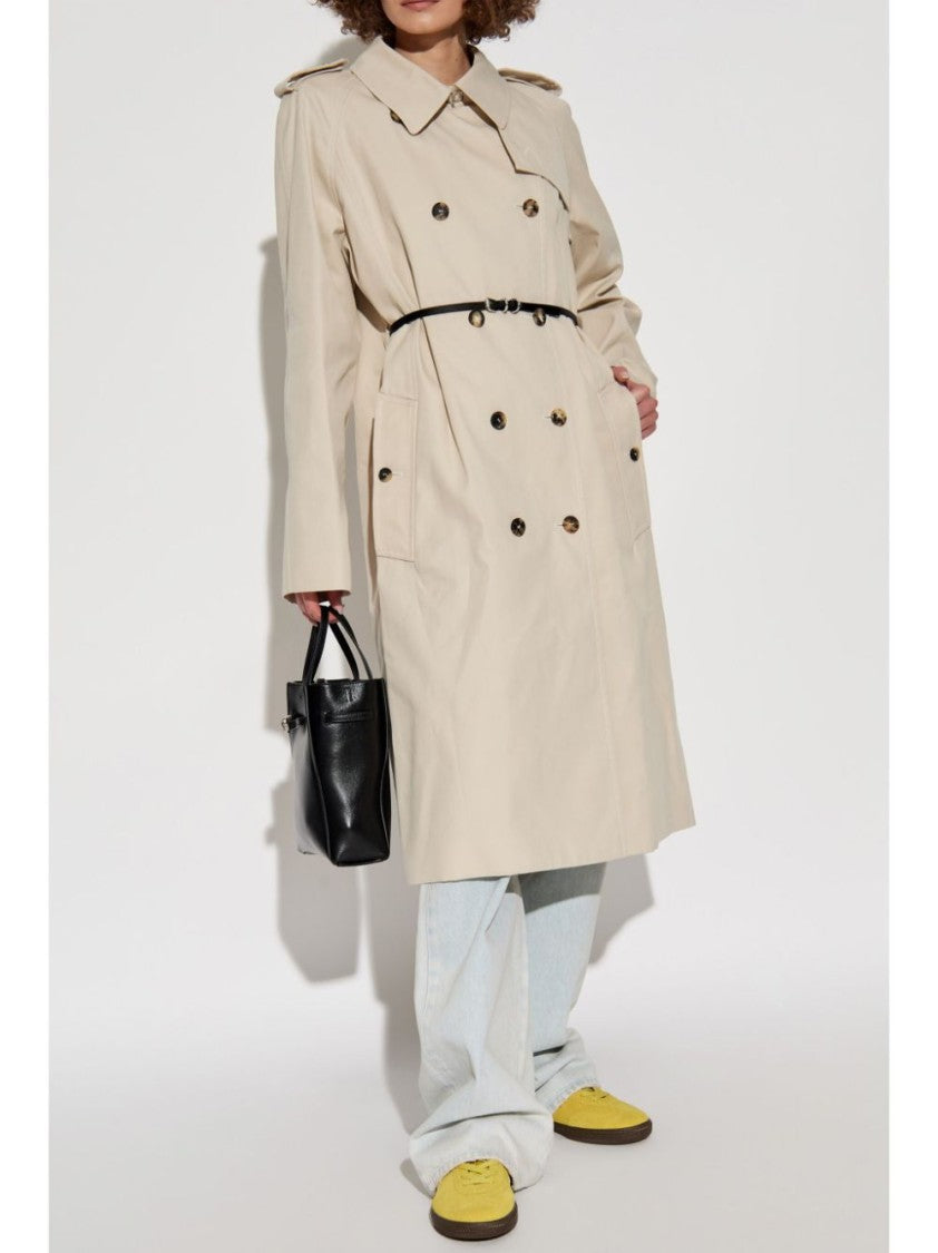 Givenchy Beige Double-Breasted Trench Coat