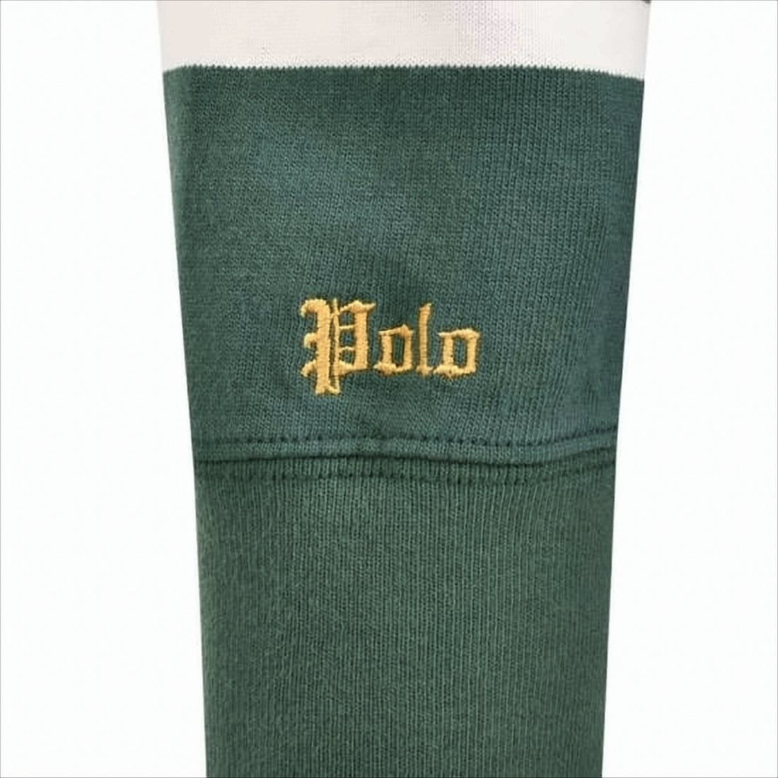 Polo Ralph Lauren Patchwork Long-Sleeve Polo Shirt With Bold Stripes