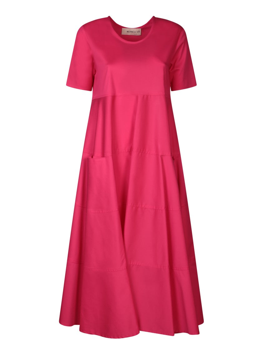 Blanca Vita Pink Cotton Dress