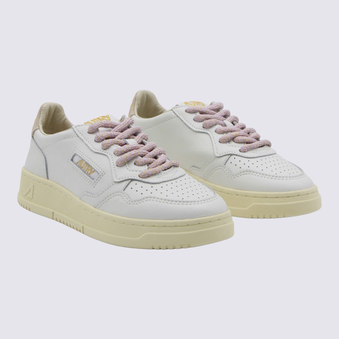 Autry Smooth Leather Sneakers With Perforated Detail