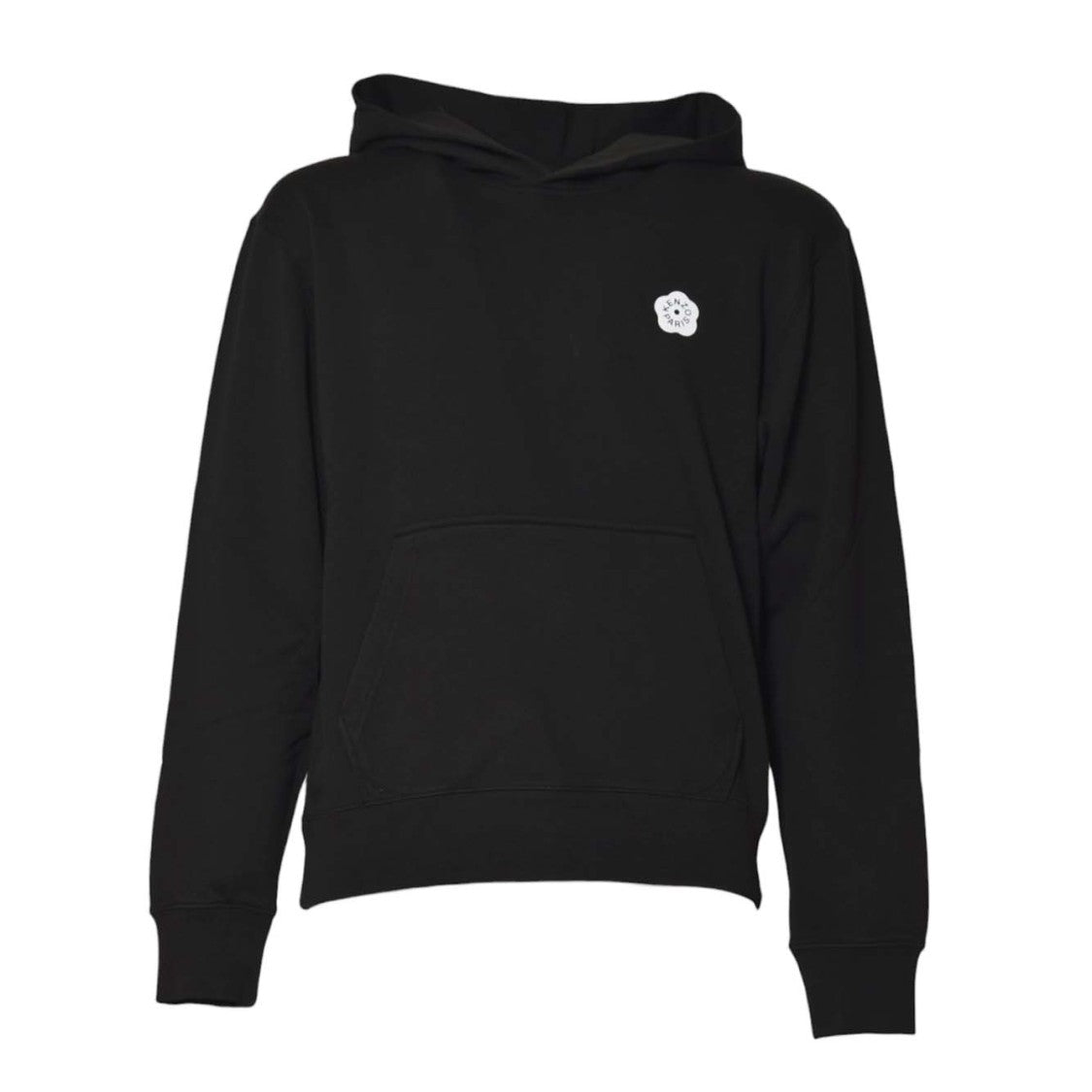 Kenzo Classic Pullover Black Hoodie With Graphic Detailing