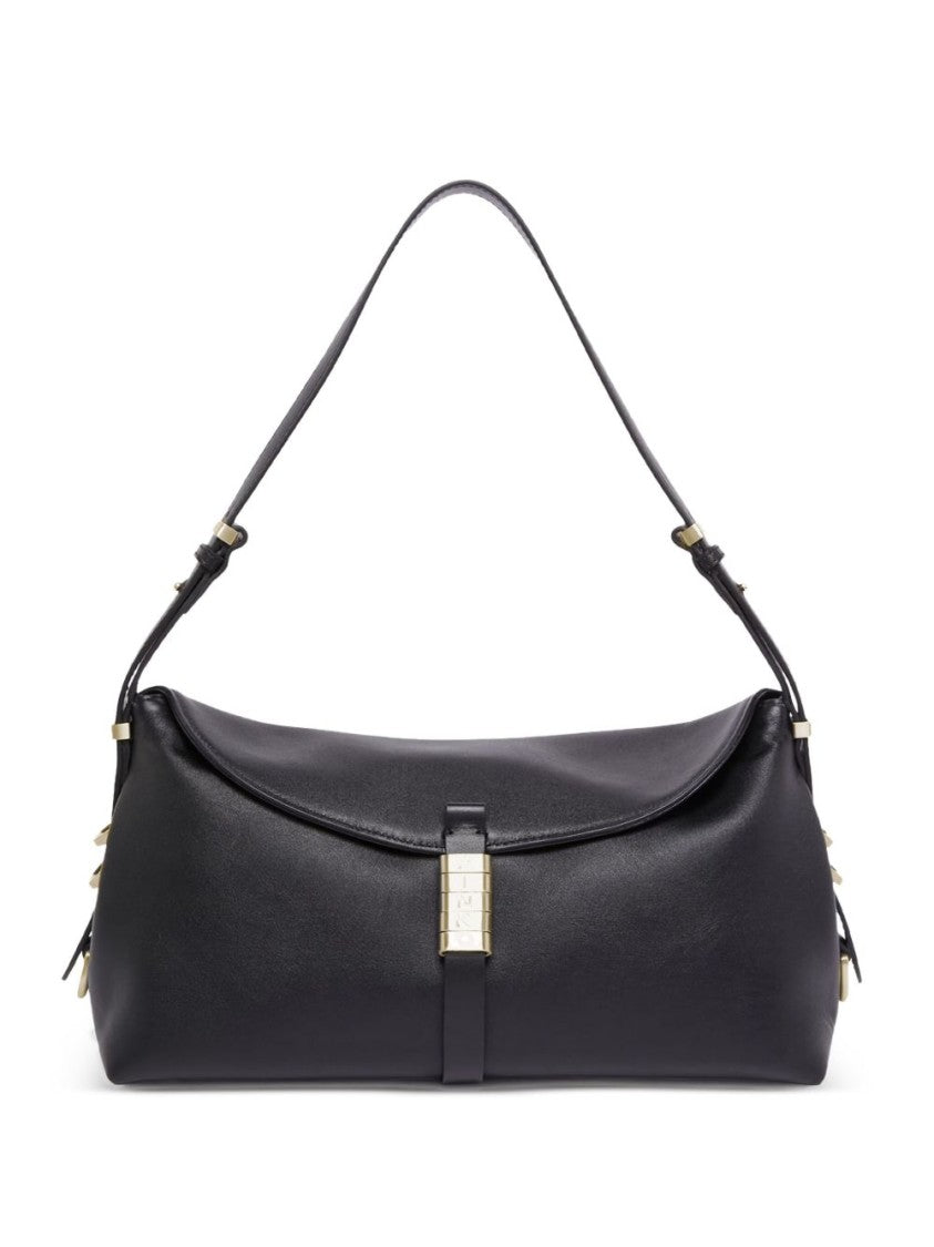 Pinko Medium Black Handbag With Curved Silhouette