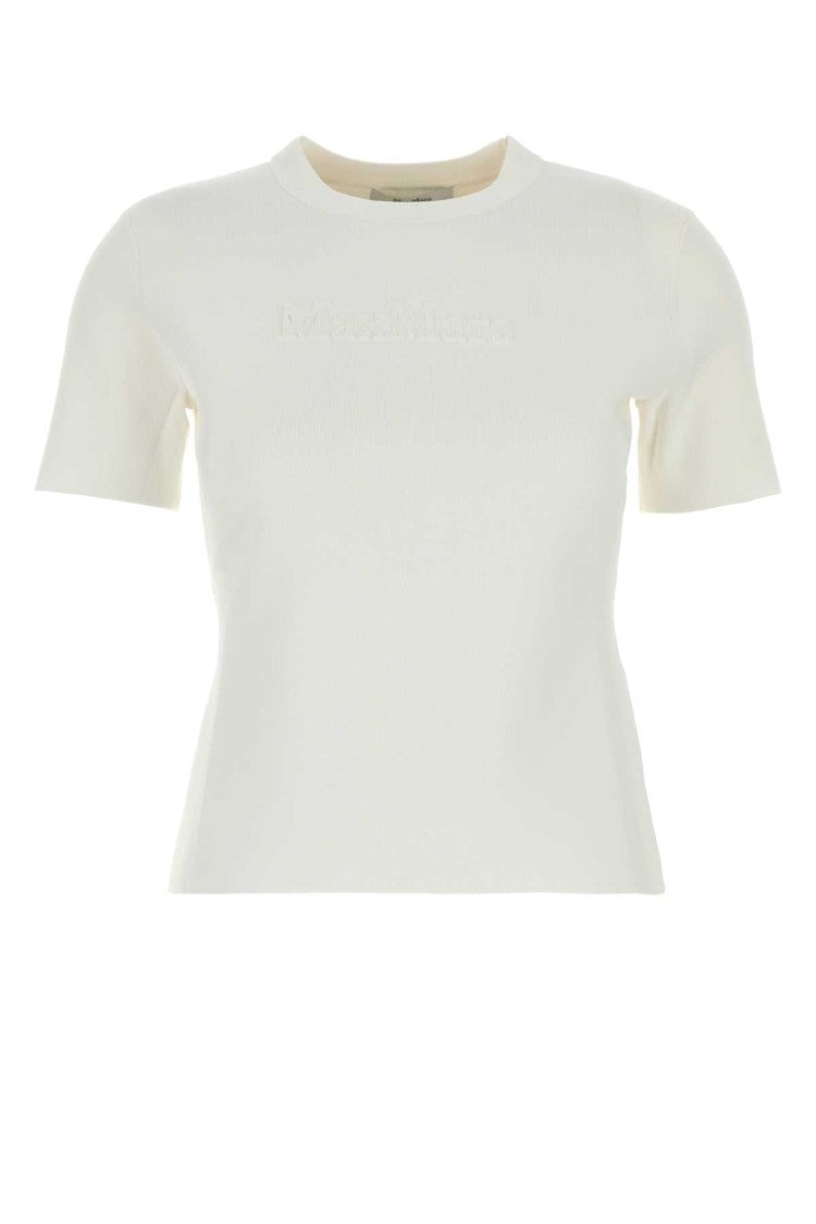Max Mara White Viscose Blend Adelio T-Shirt