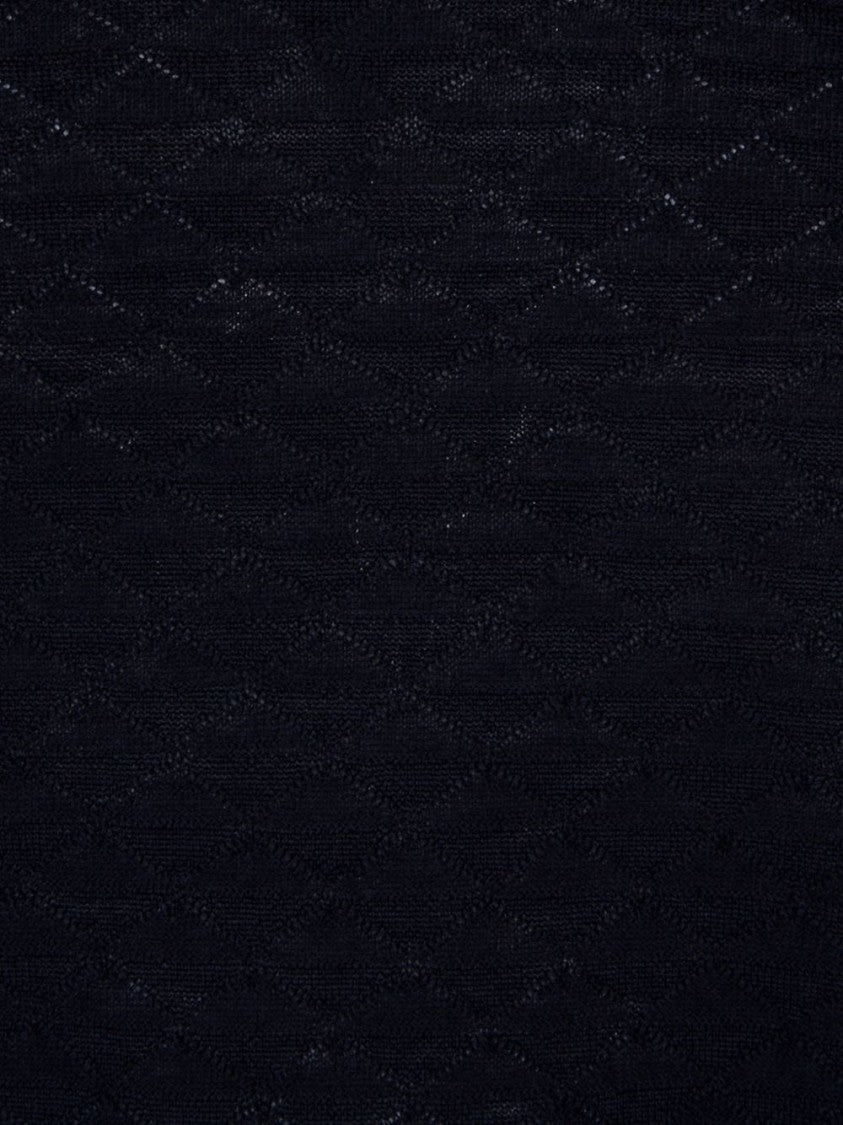 Giorgio Armani Textured Wool Sweater With Crew Neckline And Timeless Silhouette