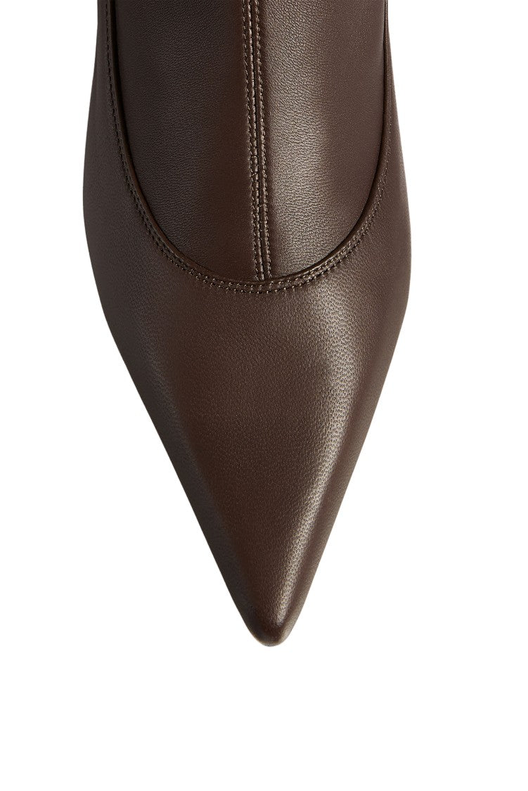 Khaite Valerie Mid Calf Boot 55 Stretch Lambskin Mid-Calf Boots