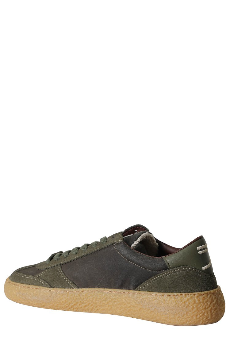 Puraai Green 1.01 Vintage Side Logo Suede Rubber Sneakers