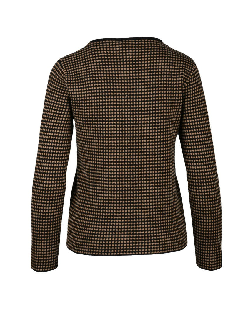 Kangra Crew Neck Stretch Sweater In Extrafine Merino Wool