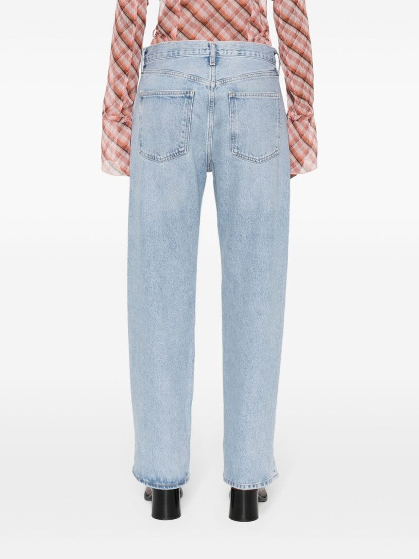 Agolde Fran Low-Rise Straight-Leg Jeans