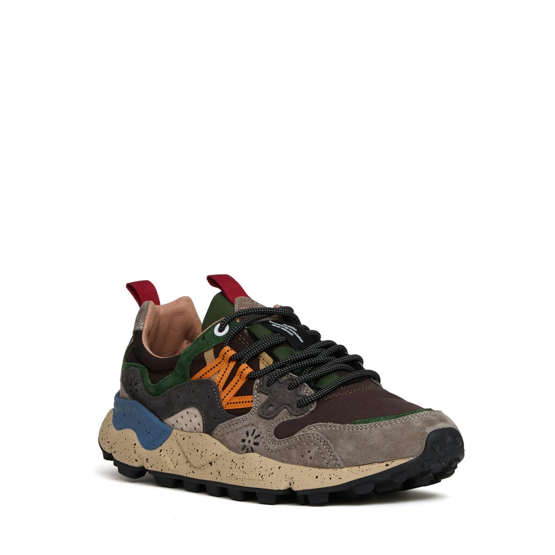 Flower Mountain Sneakers Yamano 3 Man In Suede/Nylon Camo