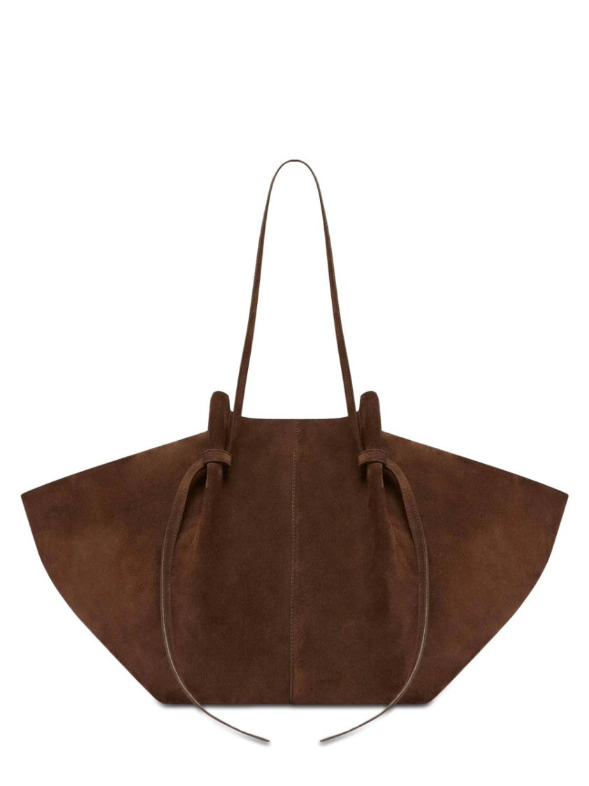 Yuzefi Large Mochi Brown Suede Bag