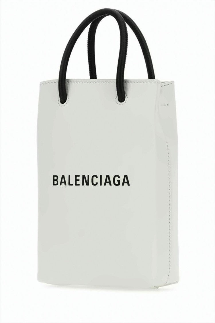 Balenciaga Minimalist Structured Tote Bag In Smooth Calf Leather