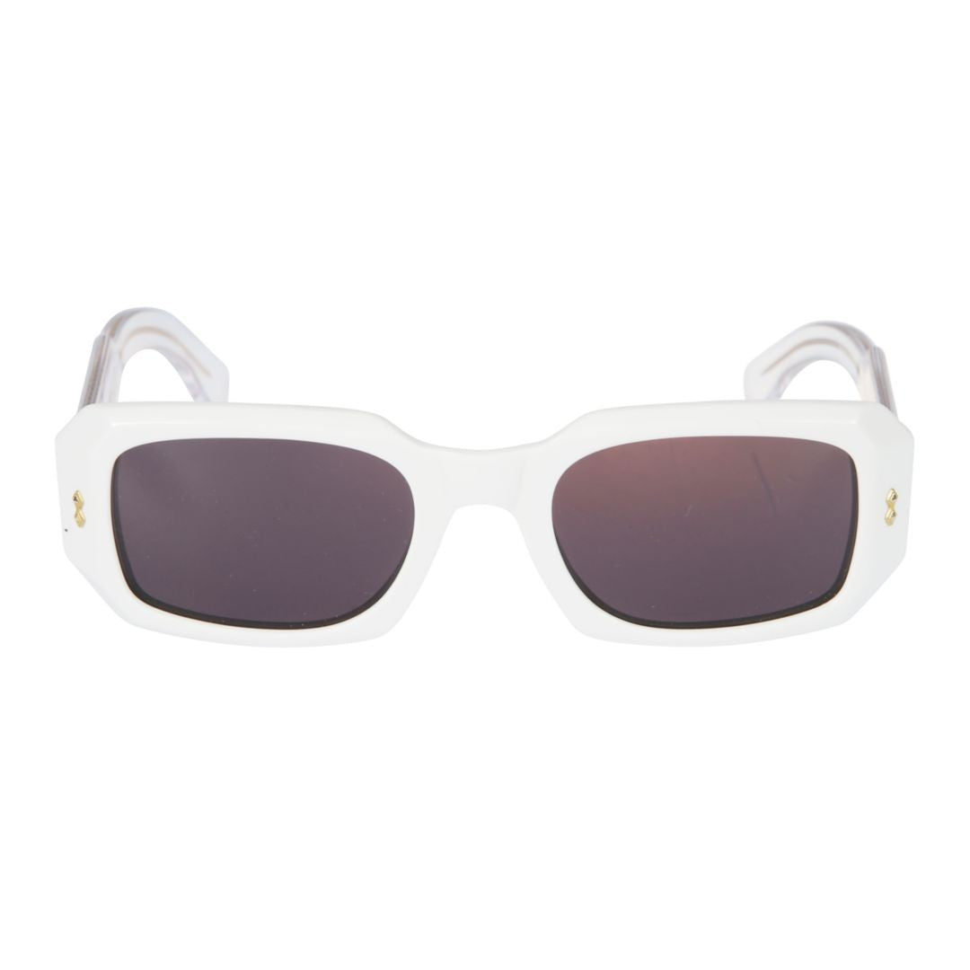 Kador Klarissa Glamour Bold Rectangular Frame Sunglasses With Gold Detailing