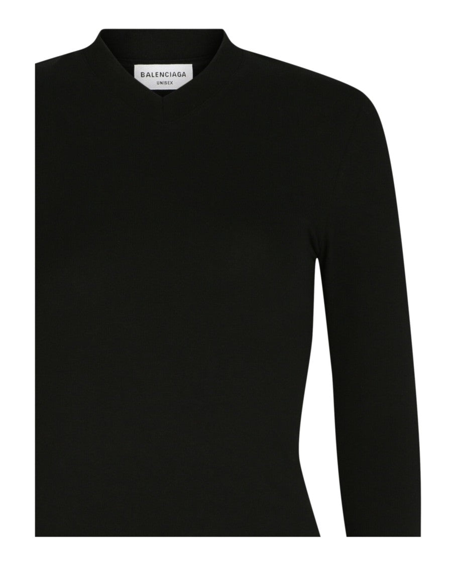 Balenciaga Fitted V-Neck Top