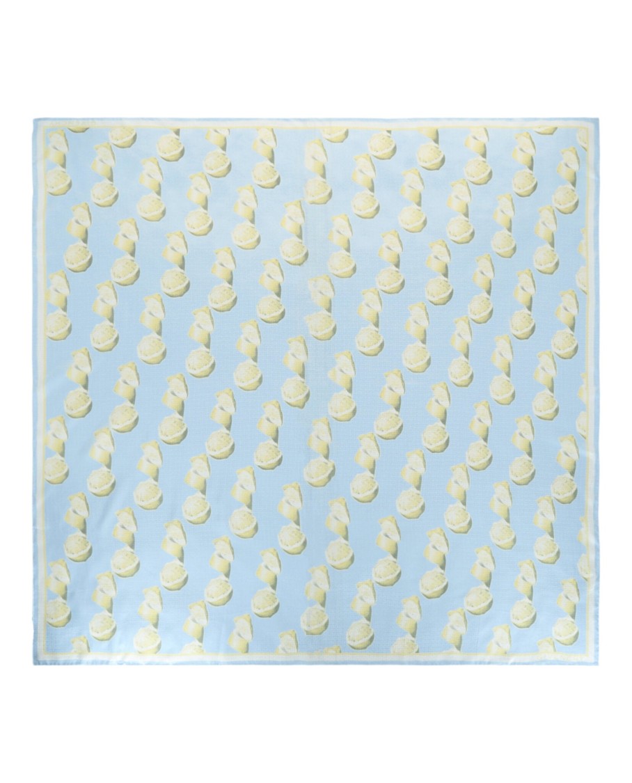 Givenchy 4G And Lemon-Print Shawl In Silk