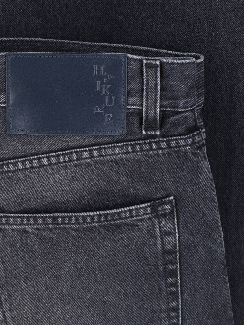 Haikure Black Blake Mid-Rise Straight Denim Jeans
