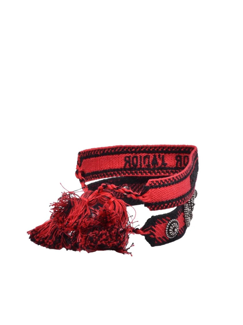 Dior Red Other Fibers Women's Rope Bracelet
