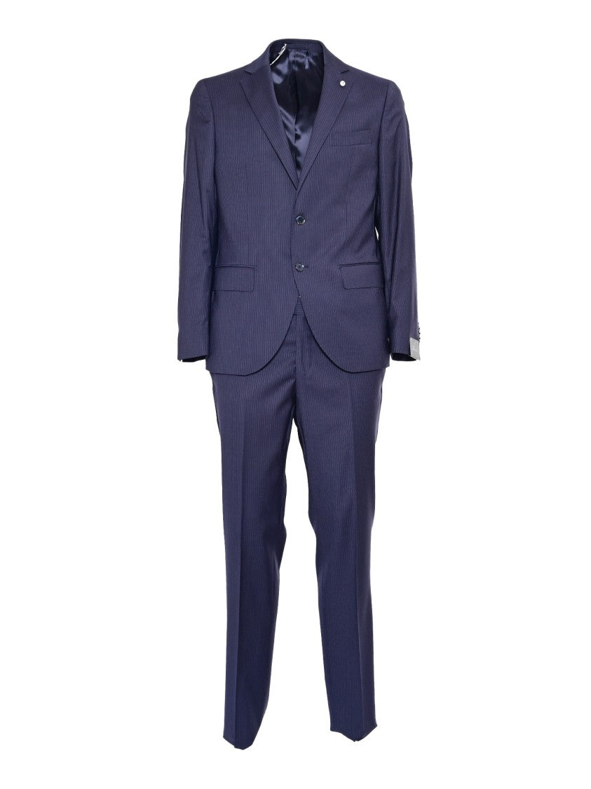 Luigi Bianchi Tailored Suit With Subtle Pinstripe Pattern