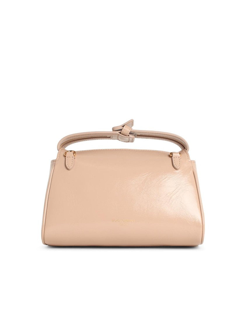 Dolce & Gabbana 'Vittoria' Leather Handbag Nude