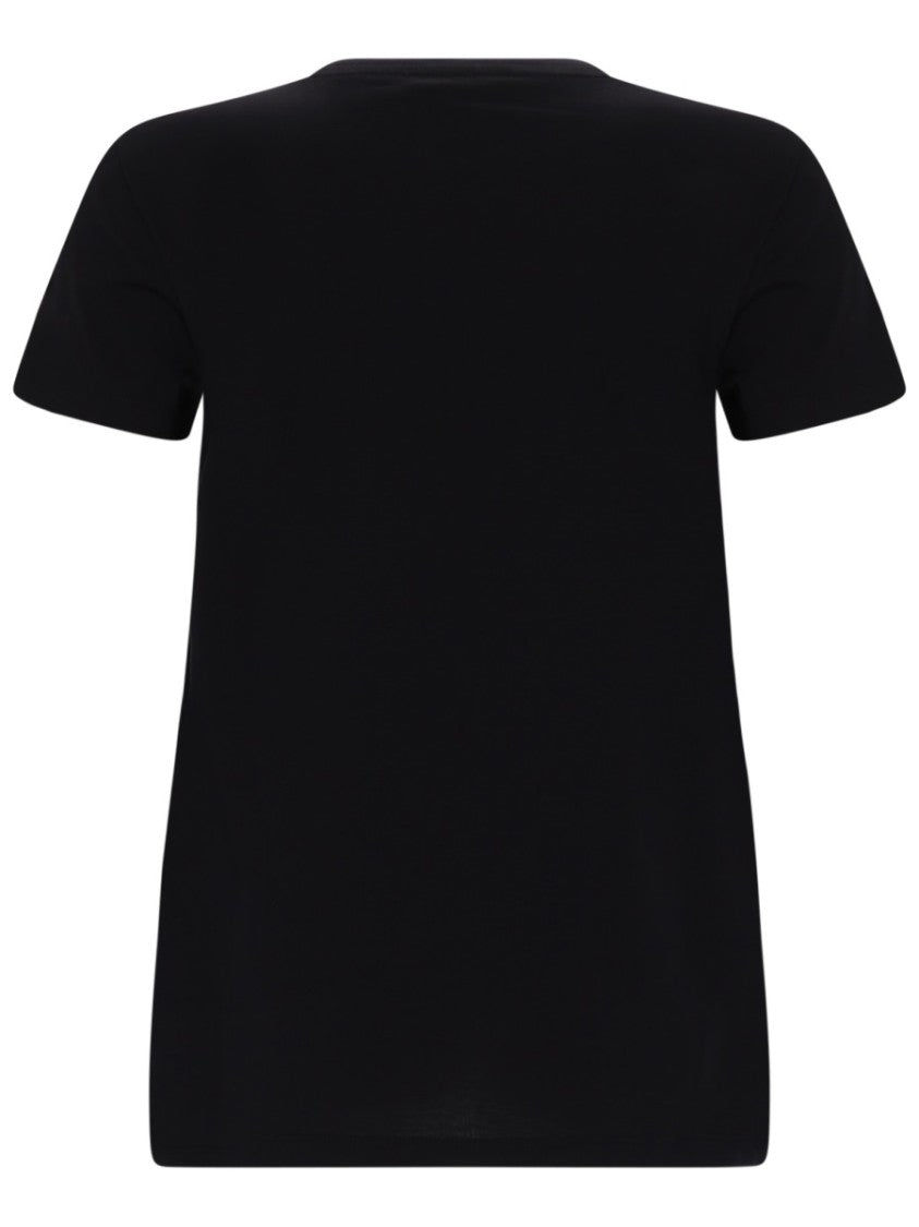 Max Mara Spadino Natural Motif Graphic Cotton T-Shirt