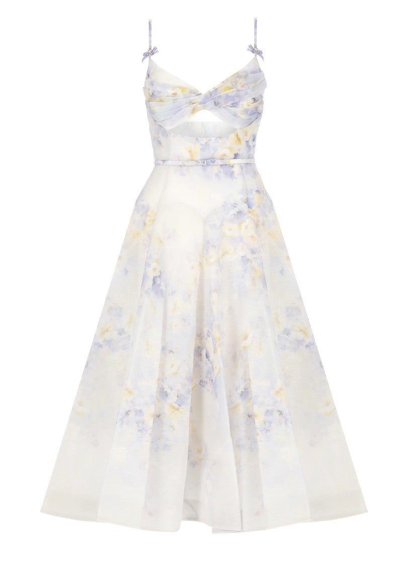 Zimmermann Crush Twist Front Midi Dress