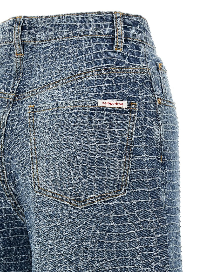 Self-Portrait 'Rhinestone' Jeans