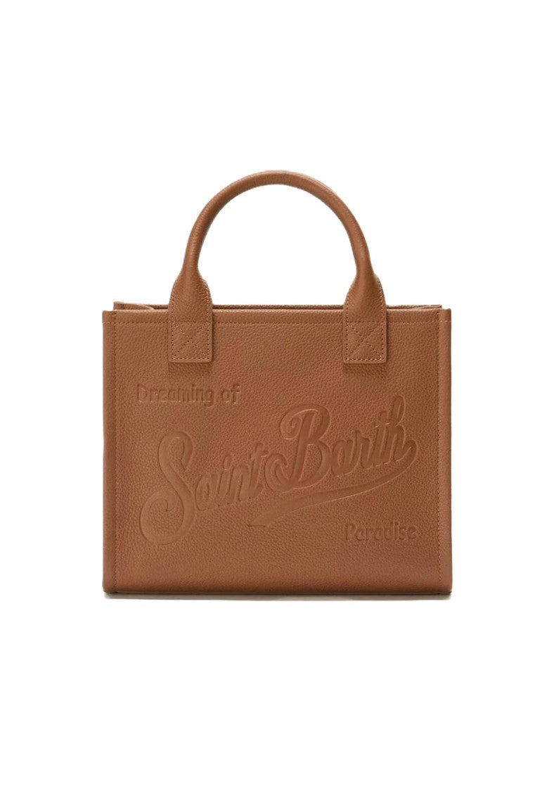 Mc2 Saint Barth Orange Vanity Bag Midi With Structured Design