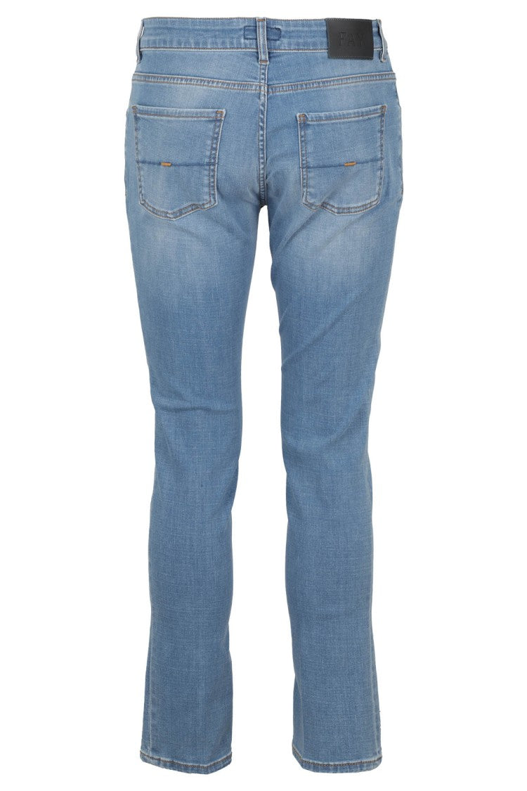 Fay Medium Blue Denim Stone Jeans