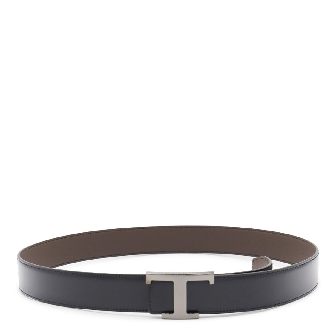 Tod's Black Leather Reversible Belt
