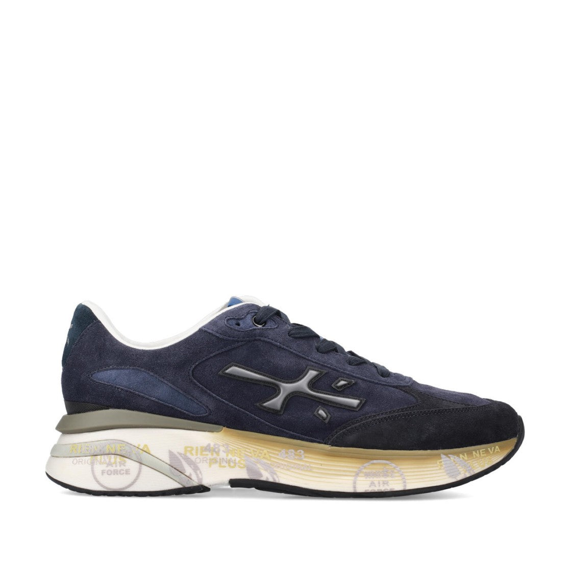 Premiata Sneakers Moerun In Suede Blu
