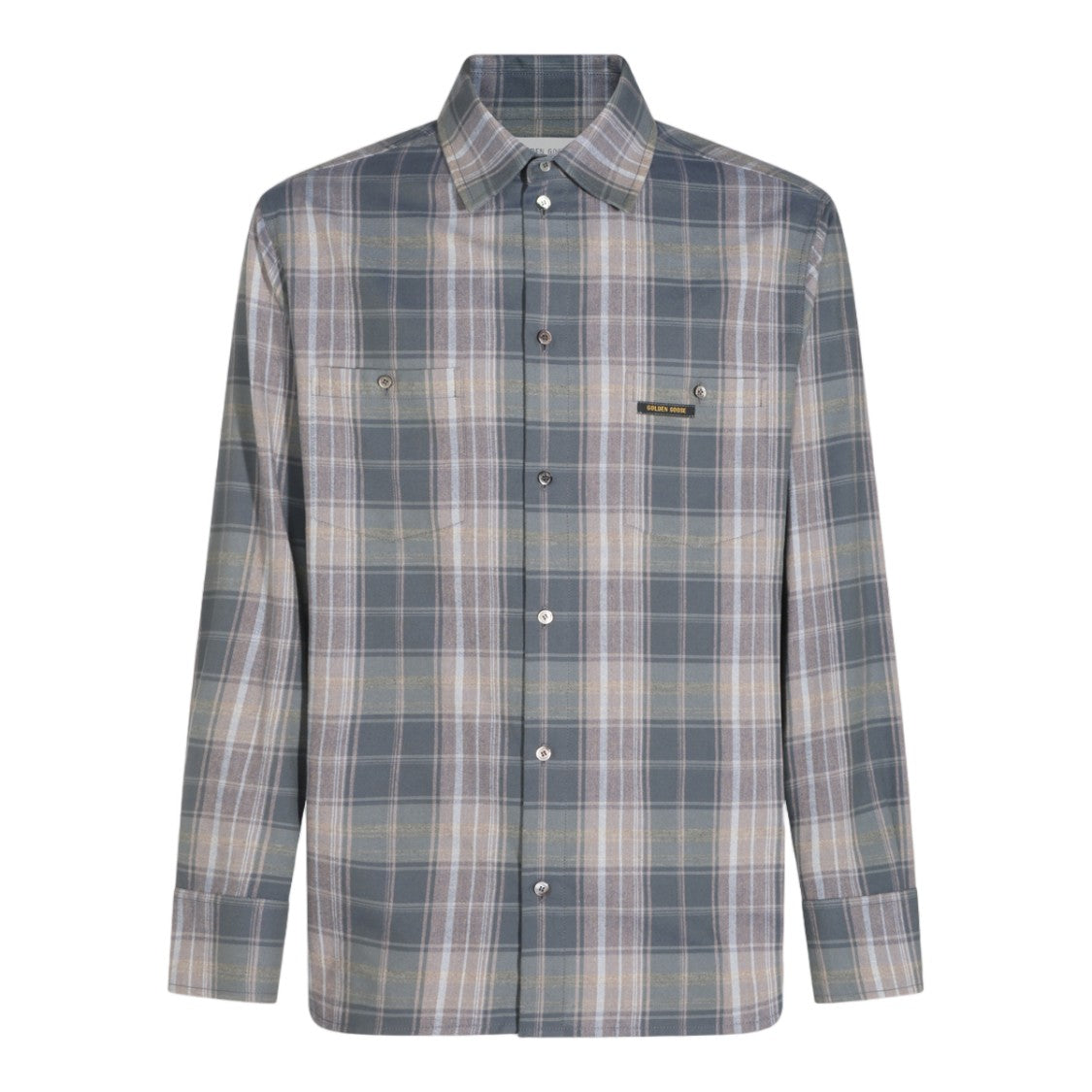 Golden Goose Classic Plaid Chest Pockets Casual Shirt