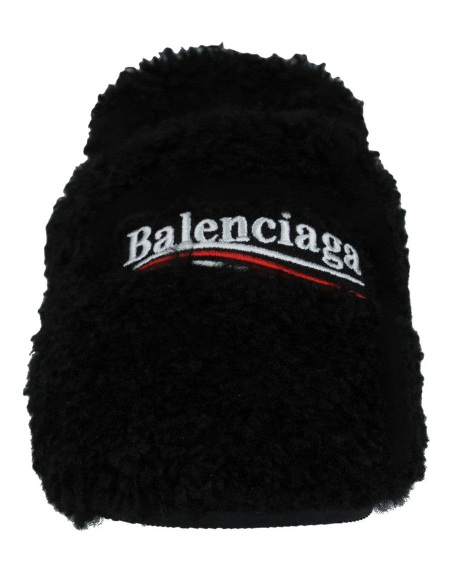 Balenciaga Political Campaign Furry 80Mm Mules