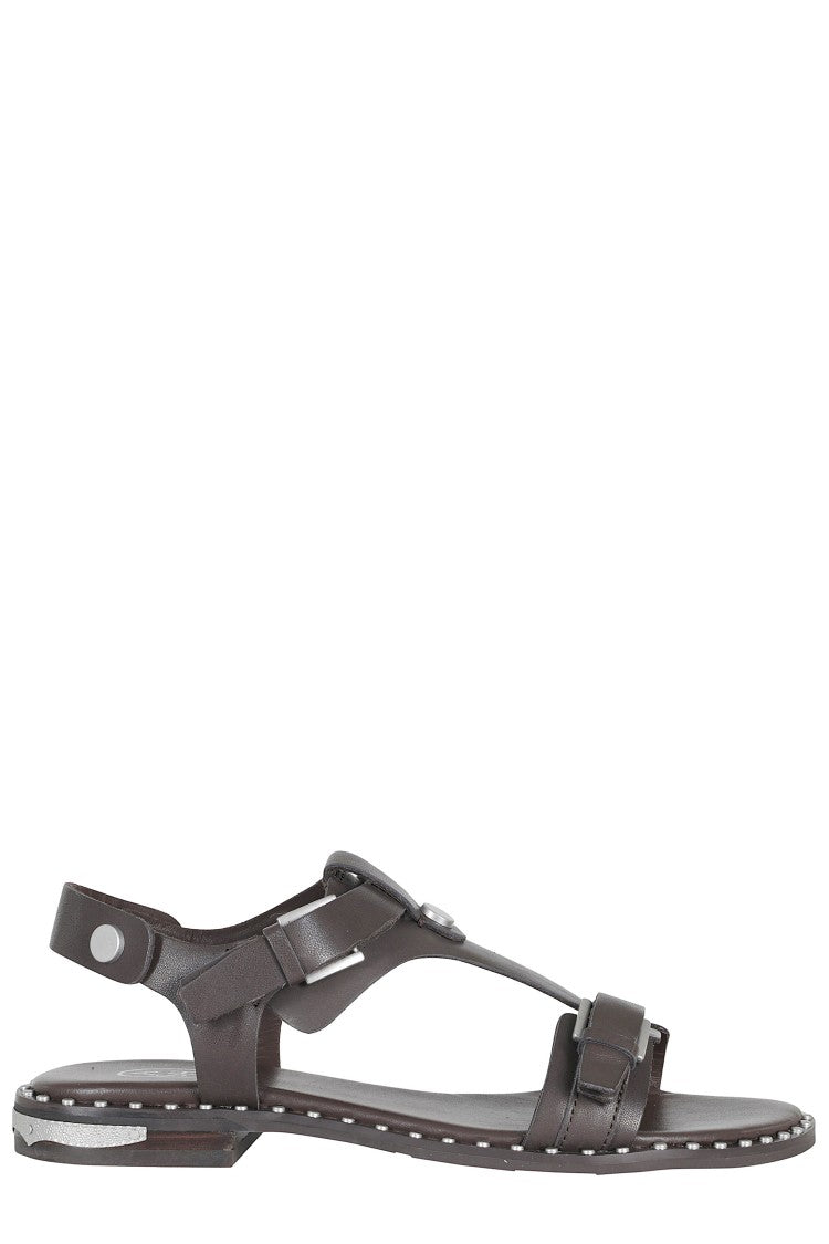 Ash Brown Piper Leather Sandals